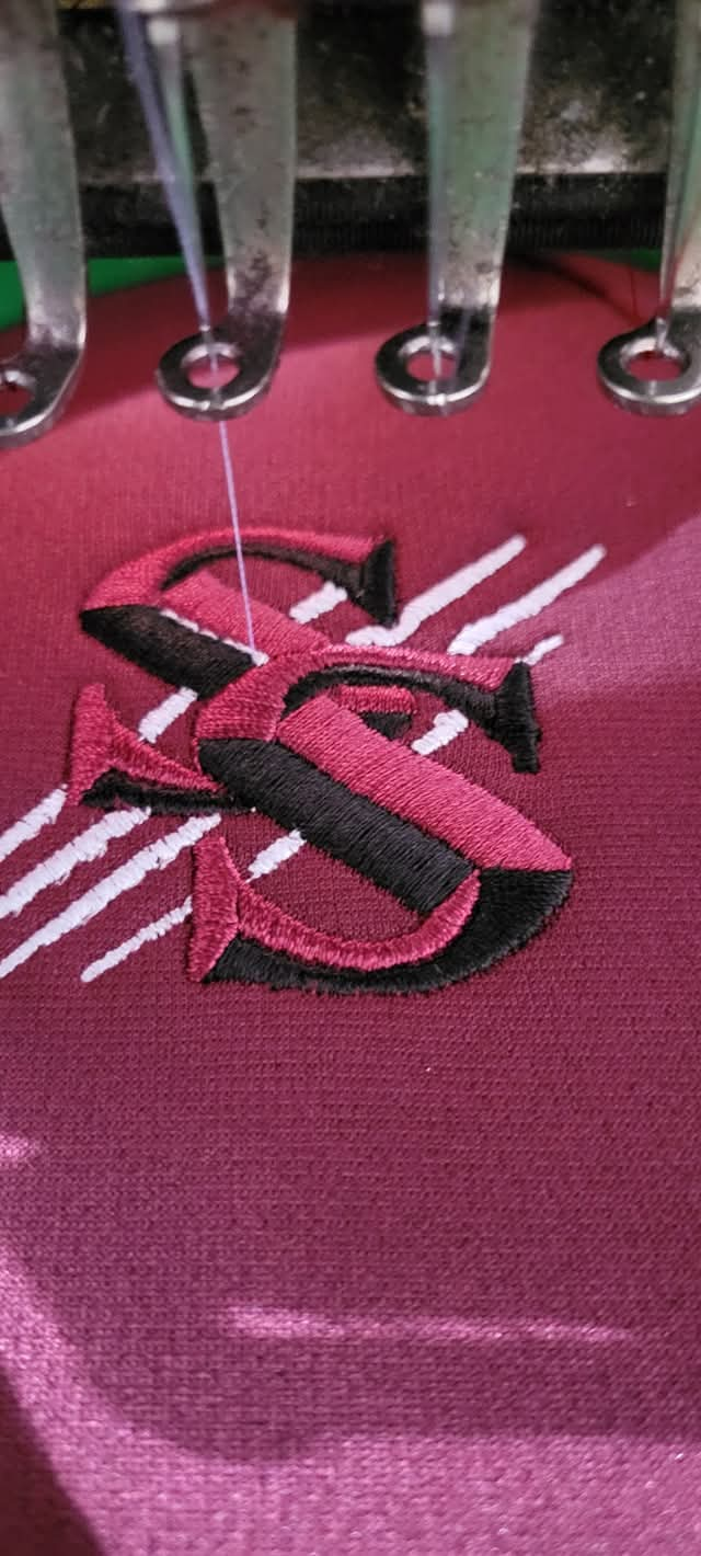 Embroidery digitizing sample